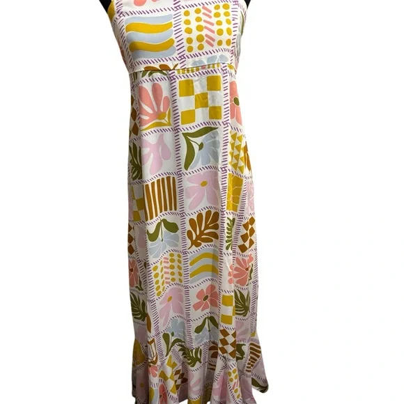 german festival dress Black & Silver Grey Butterfly Cotton Maxi Dress main image 0